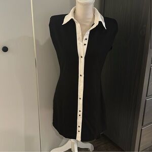 NWT ZARA CONTRAST MINI DRESS